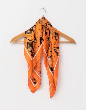 Square Scarf Rust Snake