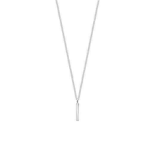 Fine Line Necklace Silver