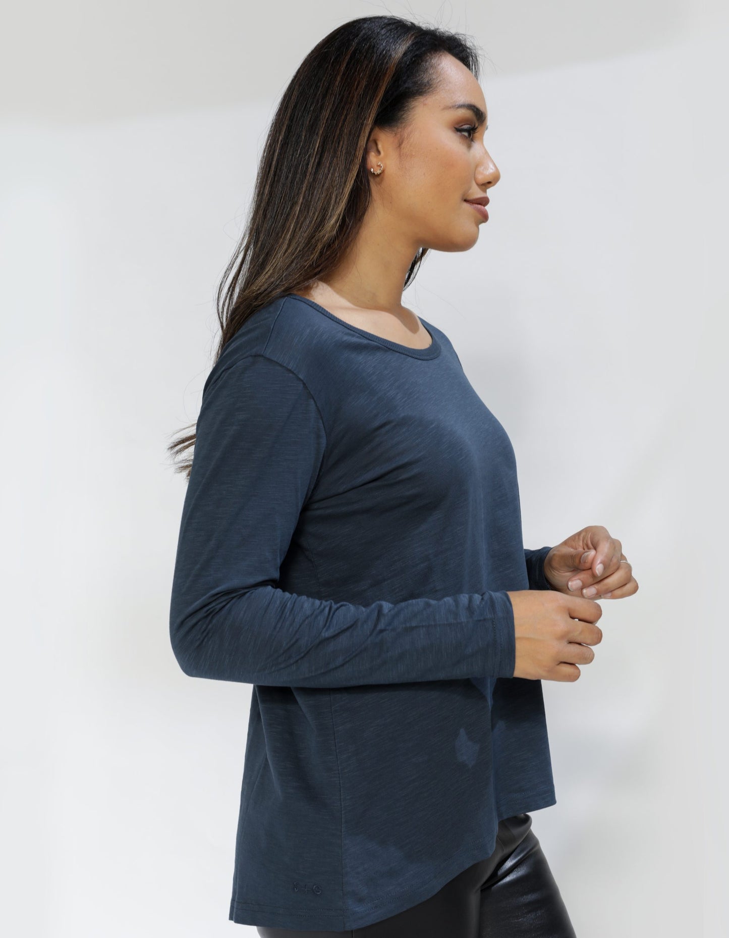 Lakeside long sleeve t-shirt midnight navy